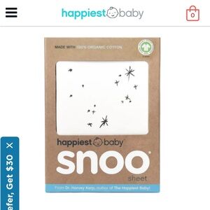 100% Organic Cotton SNOO Baby Bassinet Fitted Sheet